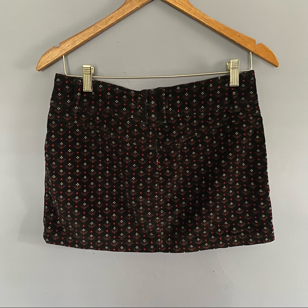 free people geometric print corduroy skirt - Picture 8 of 8